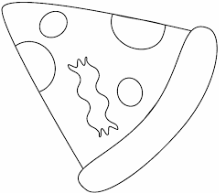 Розмальовка Піца